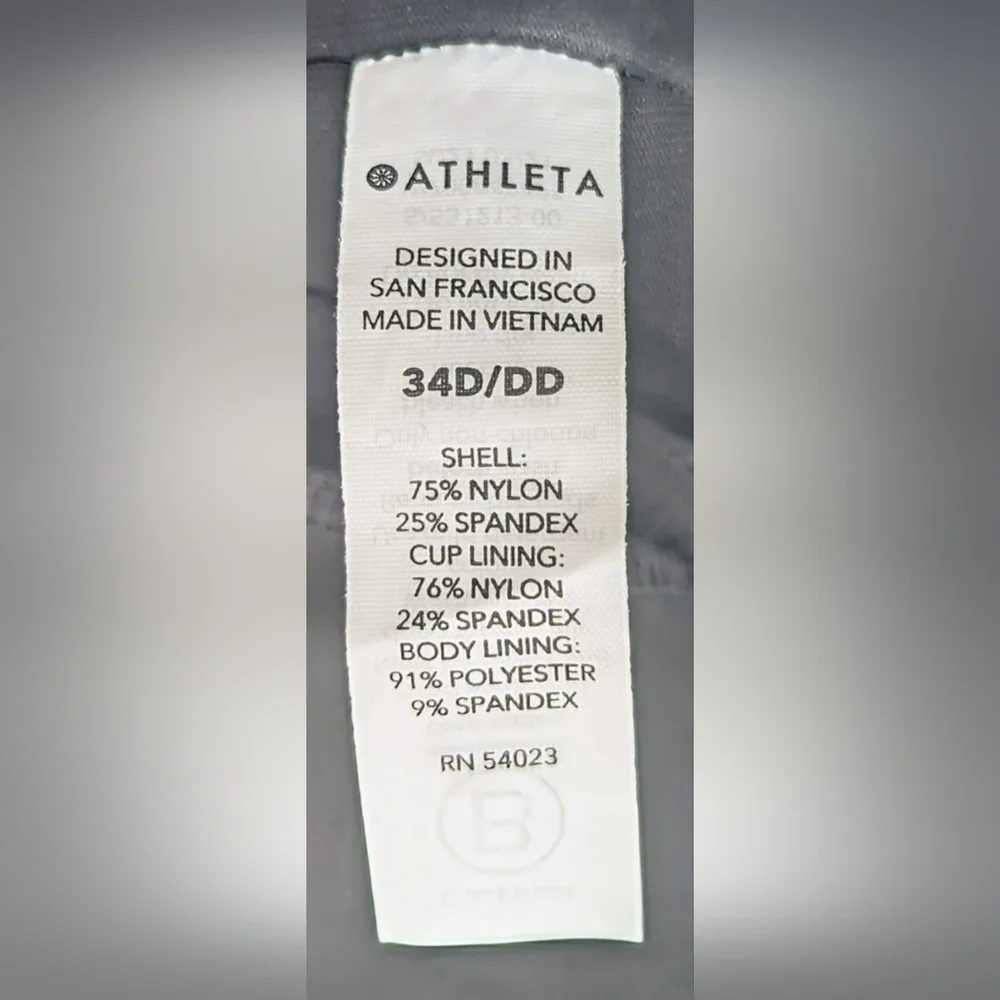 NWT Athleta Square Neck Bra Cup Tankini 34D/DD with Full Bikini Bottom Size M - Picture 12 of 15